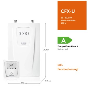 Clage Chauffe-eau instantané compact CFX-U 11/13,5 kW