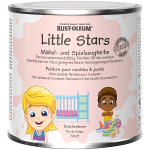 Barattolo di vernice per mobili e giocattoli Little Stars Dragonfire, 250ml, vernice opaca.