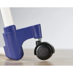 Dettaglio: Leifheit Set accessori Pegasus Mobile, ruote blu per stendibiancheria.