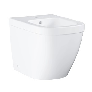 Bidet a terra Grohe Euro Ceramic in bianco alpino, con troppopieno e foro rubinetto.