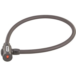 Antivol câble Prophete, antivol vélo de 80 cm avec clé standard et clé LED.