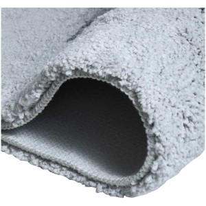 Dettaglio: Tappeto bagno grigio Spirella Anela, altezza pelo 20mm, lavabile in lavatrice.