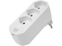 Steffen Mehrfachadapter Manta 3 x T13 + 1 x USB-C drehbar 320° Weiss