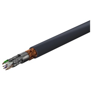 Cavo HDMI Clicktronic, 2m, nero, con cablaggio interno a vista per computer e multimedia.