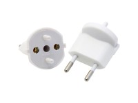 Fixadapter Typ 11 / Schuko 2-polig Weiss Fixadapter Typ 11 / Schuko 2-polig Weiss