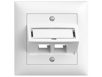 Feller Unterputz-Montage-Set Easynet RJ45 S-One Weiss Feller Unterputz-Montage-Set Easynet RJ45 S-One Weiss