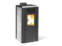 Ecofox Pelletofen Sahara 12 kanalisierbar Weiss 10 kW