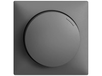 Feller Drehdimmer Frontplatte EdizioDue Dunkelgrau