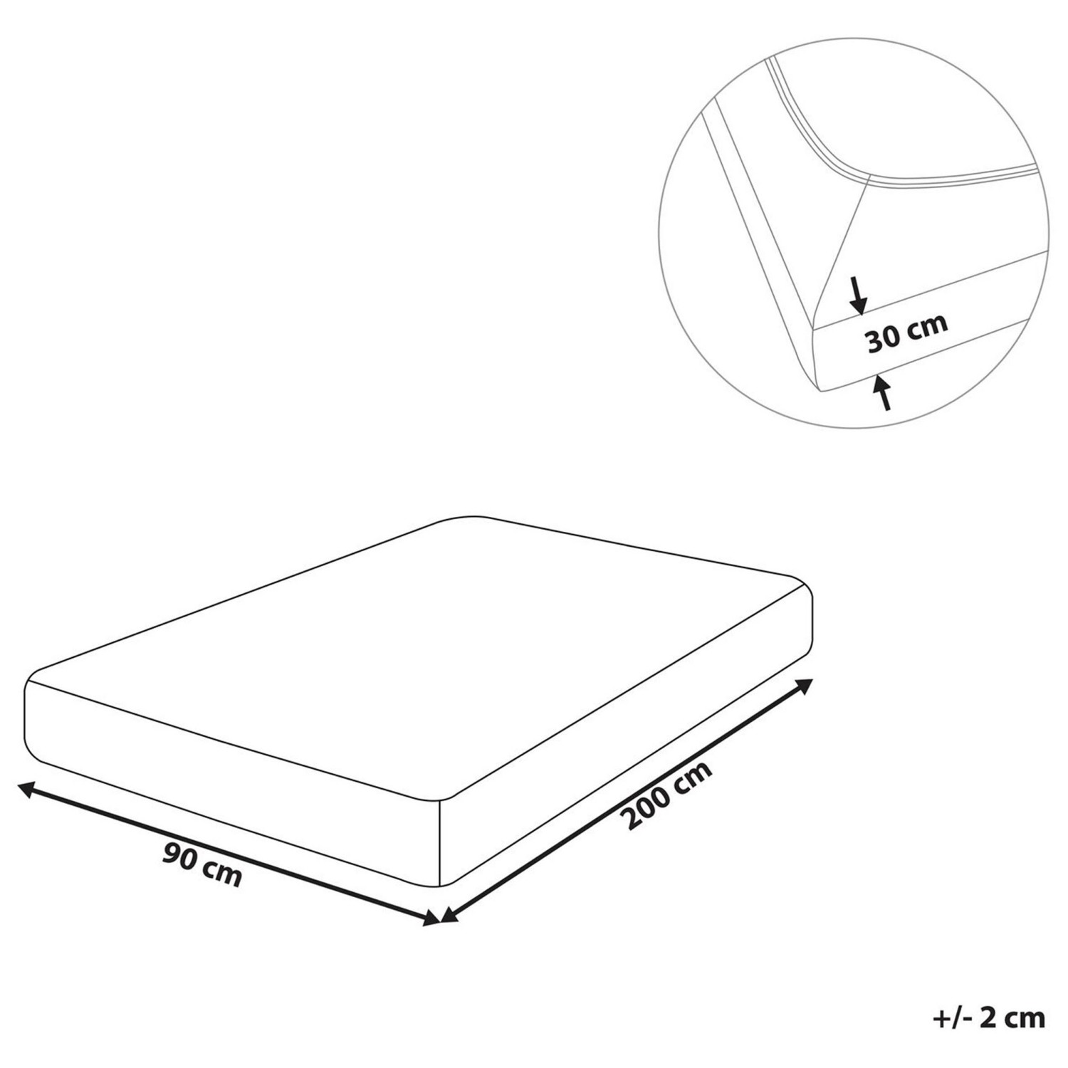 Nuit Des Vosges Spannbettlaken Baumwolle 90x190cm - Nattier Blau