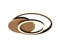 Globo LED-Deckenleuchte Julio Holzoptik Kunststoff 24 W / 1'100 lm