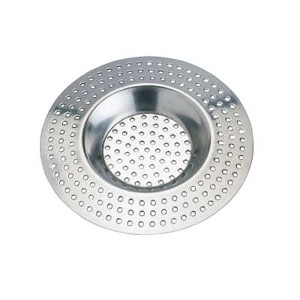 Set da 2 filtri per capelli Wenko in acciaio inox, Ø 7 cm, per lavandini e docce.