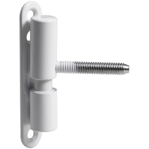 Cerniera di ristrutturazione Hettich, senza manutenzione, Ø 15 mm, acciaio, bianco, 2 pezzi, per ferramenta per mobili.