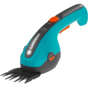 Cisailles à gazon et à buis Gardena, sans fil avec largeur de coupe de 8 cm pour bordures et topiaires.