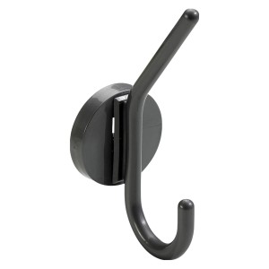 Appendino Hettich, gancio in plastica antracite da avvitare.