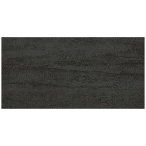 Piastrella da pavimento Feng in gres porcellanato Nero grigio scuro, lucida, 30x60 cm, effetto pietra.
