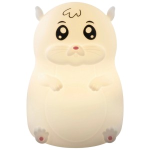 Luce notturna Ansmann Hamster, bianca, 0.2W, design simpatico per bambini.