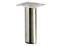 Hettich Tischbein Ø 30 x 100 mm Edelstahl-Optik