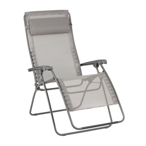 Lafuma Sdraio Relax RSXA Clip XL Batyline® Terre, lettino prendisole regolabile con poggiatesta.