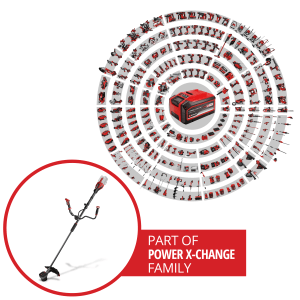 Tagliabordi a batteria Einhell GP-BC 36/430 Li BL-Solo, parte della famiglia Power X-Change.