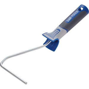 LUX Ersatzbügel 27 cm mit 3-Komponenten-Griff für Farbroller, blau/grau.