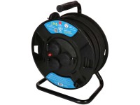 MaxReel Kabelrolle 3 x Typ 13 / 230 V/10 A / IP 55 Schwarz Länge 50 m