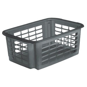 Panier rotatif et empilable Rotho Reverso anthracite, 10 litres, en plastique.