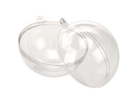 Kunststoff-Kugel teilbar glasklar Ø 6 cm