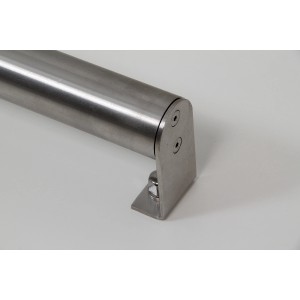 Support de main courante en acier inoxydable avec adaptateur pour montage mural pour escaliers et rampes.
