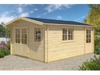 Alpholz Holz-Gartenhaus Satteldach Unbehandelt 920 cm x 550 cm