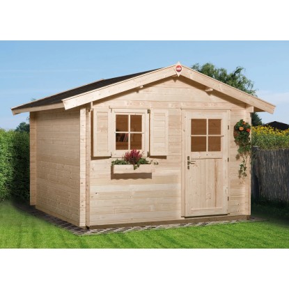 Weka Gartenhaus Premium 28 FT Natur Gr. 6