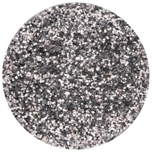 Feiner Glorex Bio-Glitter in Silber, ideal zum Basteln und Dekorieren.