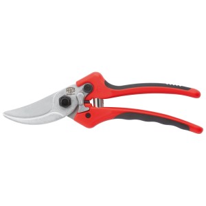 Forbice da potatura Felco 171L, cesoie da giardino con manici rossi e sistema di taglio bypass.