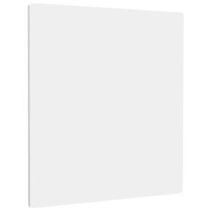 Panneau chauffant Hombli Smart infrarouge blanc en métal. Appareil de chauffage électrique plat et rectangulaire.