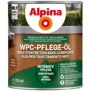 Dose Alpina WPC-Pflege-Öl Braun, Holzpflege für WPC-Terrassen und -Gartenmöbel.