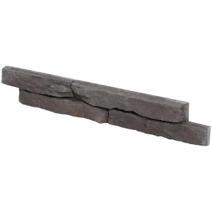 Rivestimento angolare Stegu Sierra 3 Grafite, mattone faccia vista per interni ed esterni, resistente al gelo.