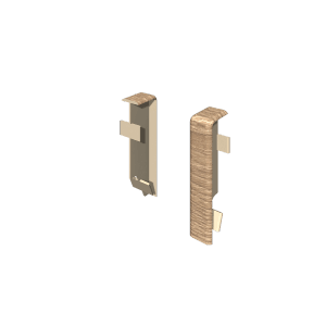 Pièces intermédiaires Egger, 6 cm, chêne taupe, lot de 2 pour finitions de plinthes.