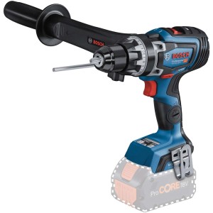 Avvitatore a batteria Bosch Professional GSR 18V-150 C con impugnatura supplementare e L-Boxx.
