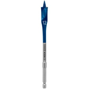 Bosch Expert Flachfräsbohrer, 12 mm Durchmesser, blau, für schnelles Bohren.