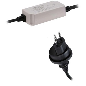 Trasformatore da esterno Paulmann Plug & Shine T12, 30W con spina CH per sistemi di illuminazione esterna.