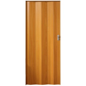 Porte accordéon Spacy aspect cerisier, 84x205 cm, porte gain de place pour intérieur.