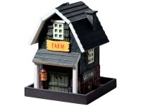 Eric Schweizer Casetta per uccelli Farm Grigio Bianco 19 x 19 x 23 cm