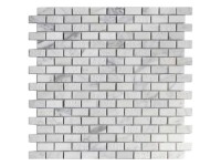 Mosaik Naturstein Carrara Weiss 15 x 30 cm / Stärke 8 mm