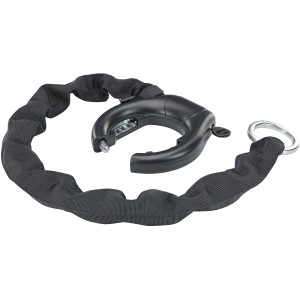 Antivol de cadre Prophete avec chaîne de connexion et anneau en acier pour vélos.