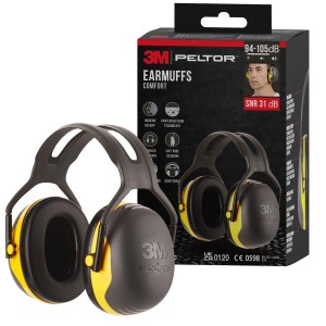 3M Peltor X2A : Casque antibruit confortable noir/jaune.
