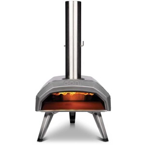Four à pizza Ooni Karu 12, alimenté au bois, au charbon ou au gaz, boîtier en acier inoxydable.