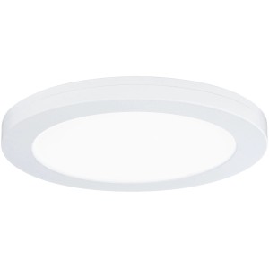 Panneau LED encastrable Cover-it Paulmann rond blanc avec lumière blanche neutre.
