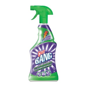 Cillit Bang Multi Sgrassatore & Ultra Pulito, flacone da 750ml con spruzzino verde.