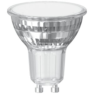 Riflettore LED Osram PAR16 GU10, 4000K, 6.9W in vetro per illuminazione interna.