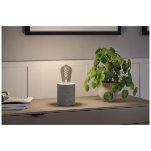 Lampadina LED a filamento Paulmann E27 dimmerabile in stile vintage con vetro fumé e filamento a S.