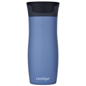 Thermos Contigo West Loop in acciaio inox grigio-blu, capacità 470 ml.